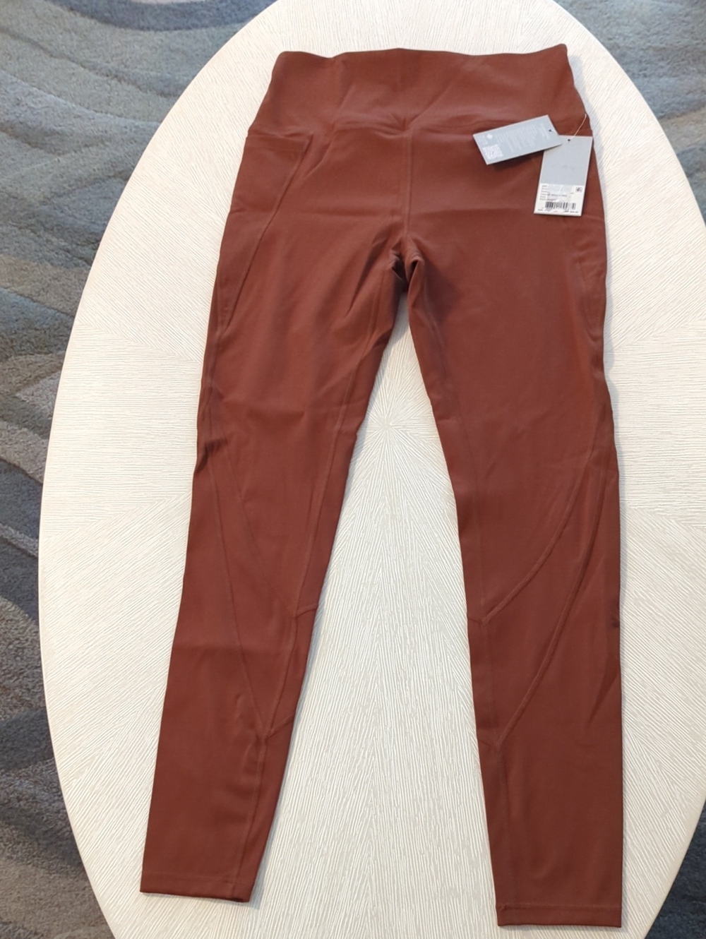 ANTONIO MELANI Endurance 28" Leggings, Color Rust/Mahogany Size L